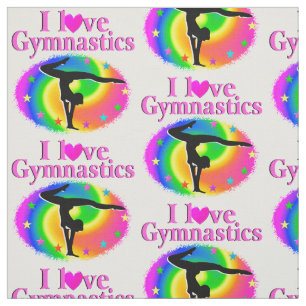 NIEDLICHE UND FARBHAFTE LIEBE GYMNASTICS-DESIGN STOFF