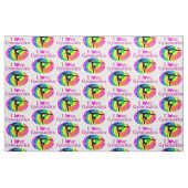 NIEDLICHE UND FARBHAFTE LIEBE GYMNASTICS-DESIGN STOFF (Fat Quarter (45,7 x 55,9 cm))