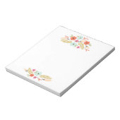 Niedliche und farbige Blume Notepad Notizblock (Rotiert)