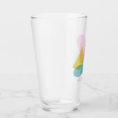 Niedliche und farbige geometrische Collage Persona Glas (Rechts)