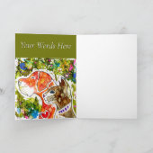 Niedliche und farbige Grußkarte für Hunde und Katz Dankeskarte (Innenseite)