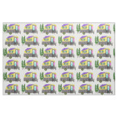 Niedliche und farbige Happy Campers Trailer Stoff (Fat Quarter (45,7 x 55,9 cm))