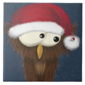 Niedliche und festliche Eule Fliese (Vorderseite)