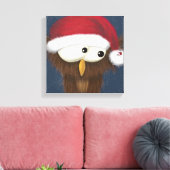 Niedliche und festliche Eule Leinwanddruck (Insitu (Wohnzimmer))