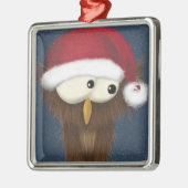 Niedliche und festliche Eule Ornament Aus Metall (Links)