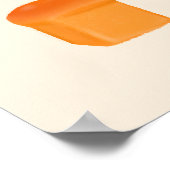 Niedliche und flüssige Brotwalzen und Tierbäckerei Poster (Ecke)