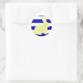 Niedliche und funky Bunny Rabbit Strips Sticker (Tasche)