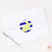 Niedliche und funky Bunny Rabbit Strips Sticker (Umschlag)