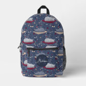 Niedliche und gemütliche Katzen-Träume-Muster und Bedruckter Rucksack (Vorderseite)