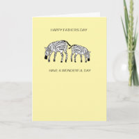 Niedliche und glückliche Kenyan Zebras Vatertagska