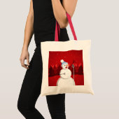 Niedliche und glückliche Snowman Weihnachten Tragetasche (Vorderseite (Produkt))