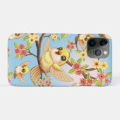 Niedliche und glückliche Vögel unter Frühlingsblum Case-Mate iPhone Hülle (Rückseite (Horizontal))