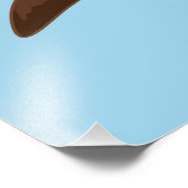 Niedliche und glückliche Vögel unter Frühlingsblum Fotodruck (Ecke)