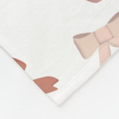 Niedliche und göttliche rosafarbene Bogen und Herz Fleecedecke (Ecke)