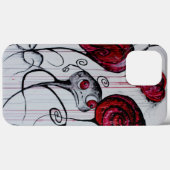 Niedliche und graue Kreatur Whimsical Goth Horror Case-Mate iPhone Hülle (Rückseite (Horizontal))