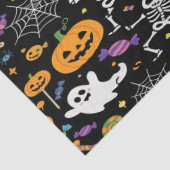 Niedliche und graue Skelette zu Halloween Seidenpapier (Detail)