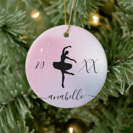 Niedliche und Hübsche Balletttänzerin Ballerina Pi Keramik Ornament