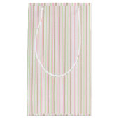 Niedliche und hübsche Pastellstreifen. Kleine Geschenktüte (Vorderseite)