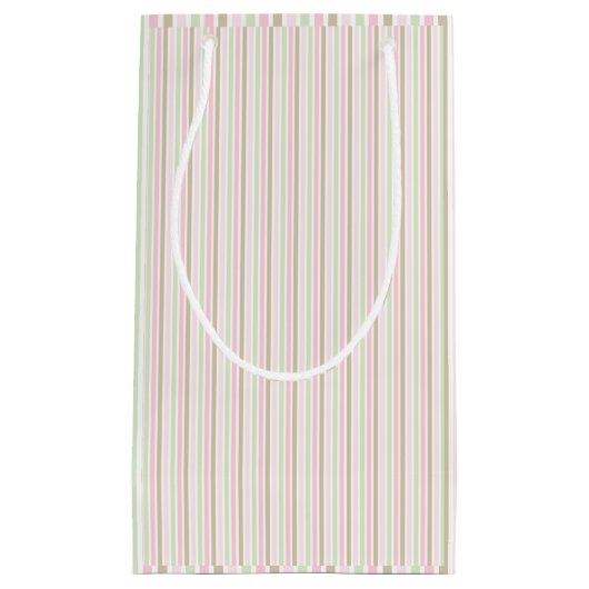 Niedliche und hübsche Pastellstreifen. Kleine Geschenktüte (Vorderseite)