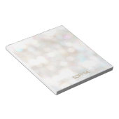 Niedliche und Hübsche subtile Bokeh Notizblock (angewinkelt)