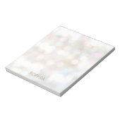 Niedliche und Hübsche subtile Bokeh Notizblock (Rotiert)