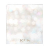 Niedliche und Hübsche subtile Bokeh Notizblock (Vorderseite)