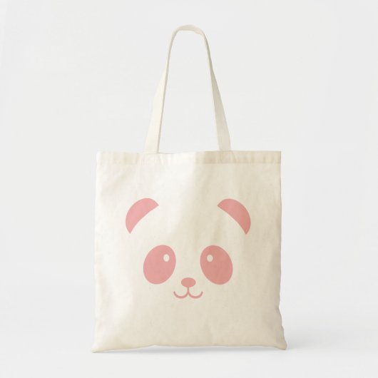 Niedliche und kaltrosa Panda Tote Bag Tragetasche (Vorne)
