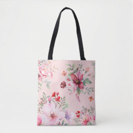 Niedliche und klassisch rosa Blumenbeutel Tasche