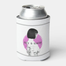 Niedliche und klassische Girl Pink und Black Dosenkühler