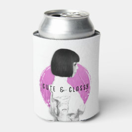 Niedliche und klassische Girl Pink und Black Dosenkühler