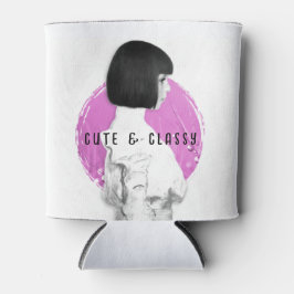 Niedliche und klassische Girl Pink und Black Dosenkühler