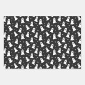 Niedliche und klassische Halloween-Roben in Orange Geschenkpapier Set (Vorderseite 3)