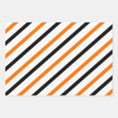 Niedliche und klassische Halloween-Roben in Orange Geschenkpapier Set (Vorderseite)