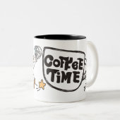 Niedliche und knöchelige Kaffeezeit Tasse (VorderseiteRechts)