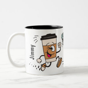 Niedliche und knöchelige Kaffeezeit Tasse