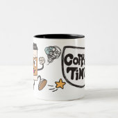 Niedliche und knöchelige Kaffeezeit Tasse (Mittel)