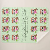 Niedliche und komfortable Owl Liebe Sie für immer Sherpadecke (Vorderseite (Horizontal))