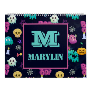 NIEDLICHE UND KREEPTIERE HALLOWENZEN IN DIE SCHULE KALENDER