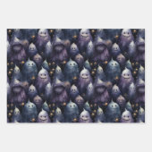 NIEDLICHE UND KREEPTIGE GHOSTS-GEFÄHRDE HALLOWEEN GESCHENKPAPIER SET (Vorderseite)