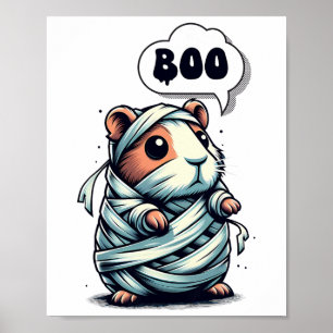 Niedliche und leckere Guinea Pig Halloween Poster