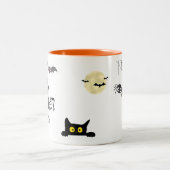Niedliche und leckere Halloween-Zwei-Tone-Kaffee-T Zweifarbige Tasse (Mittel)
