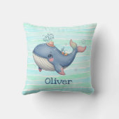 Niedliche und leise Little Whale Kissen (Rückseite)