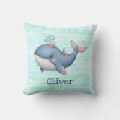 Niedliche und leise Little Whale Kissen (Vorderseite)