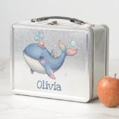 Niedliche und leise Little Whale Metall Brotdose (Beispiel)