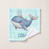 Niedliche und leise Little Whale Waschlappen (Waschlappen)