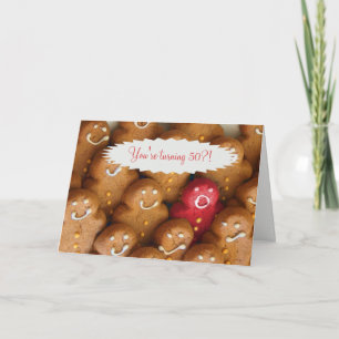 Niedliche und lustige 50. Geburtstagskarte Karte