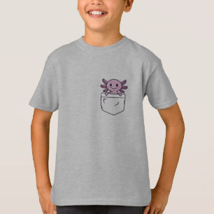 Niedliche und lustige Axolotl in Tasche T-Shirt