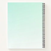 Niedliche und lustige blaugrüne Quallen Notizblock (Rückseite)