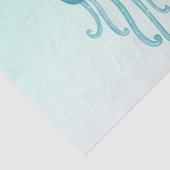 Niedliche und lustige blaugrüne Quallen Seidenpapier (Ausschnitt)