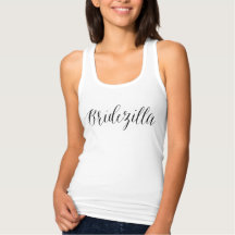 Niedliche und lustige Bridezilla Tank Top für Brau